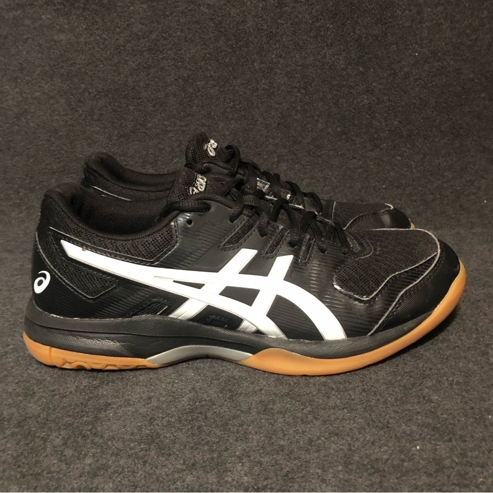 Asics Womens Gel Rocket 9 1072A034 Black Running Volleyball Court Shoes Sz 7.5